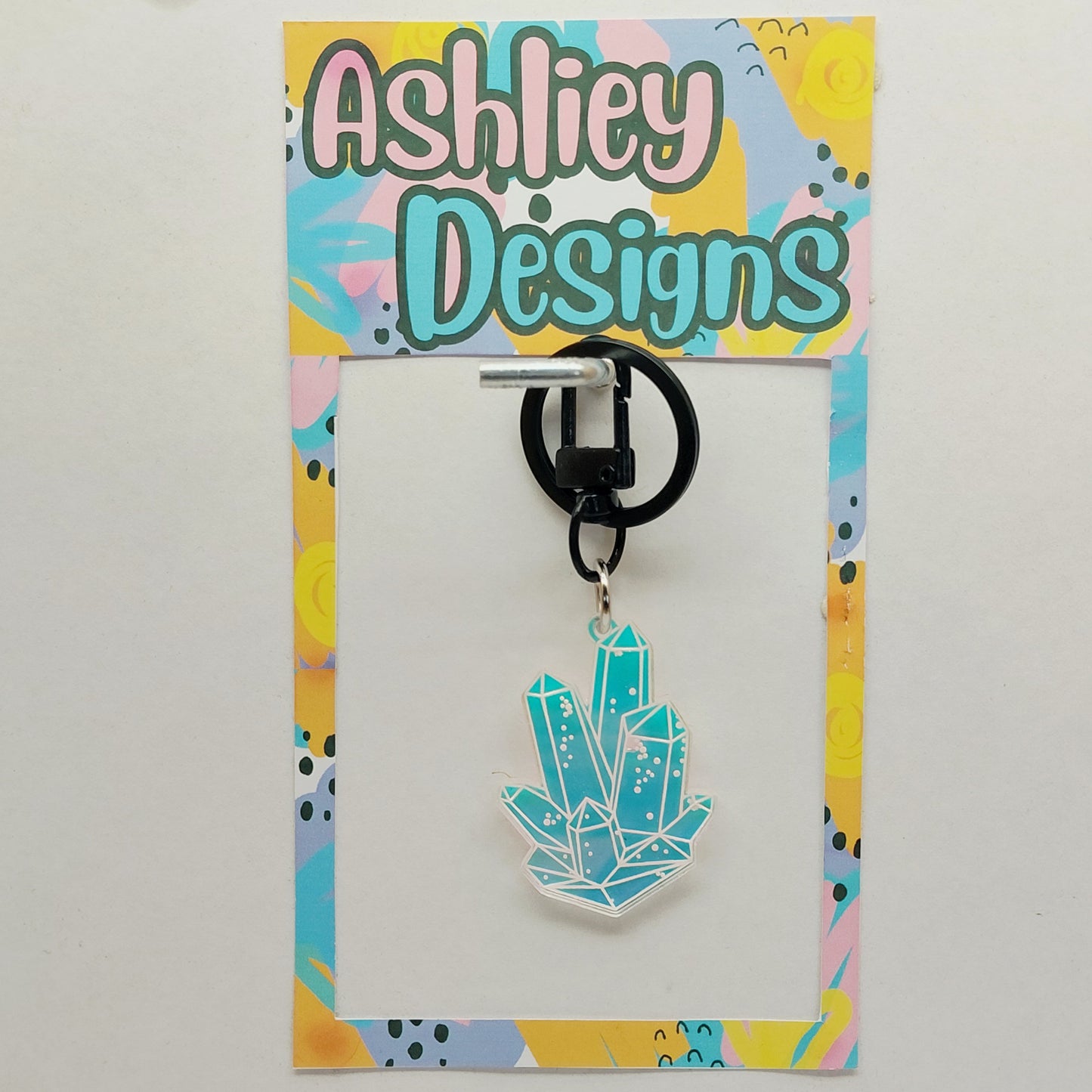 Iridescent Crystal Keyring/Bag Tag