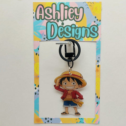 One Piece Keyring/Bag Tags