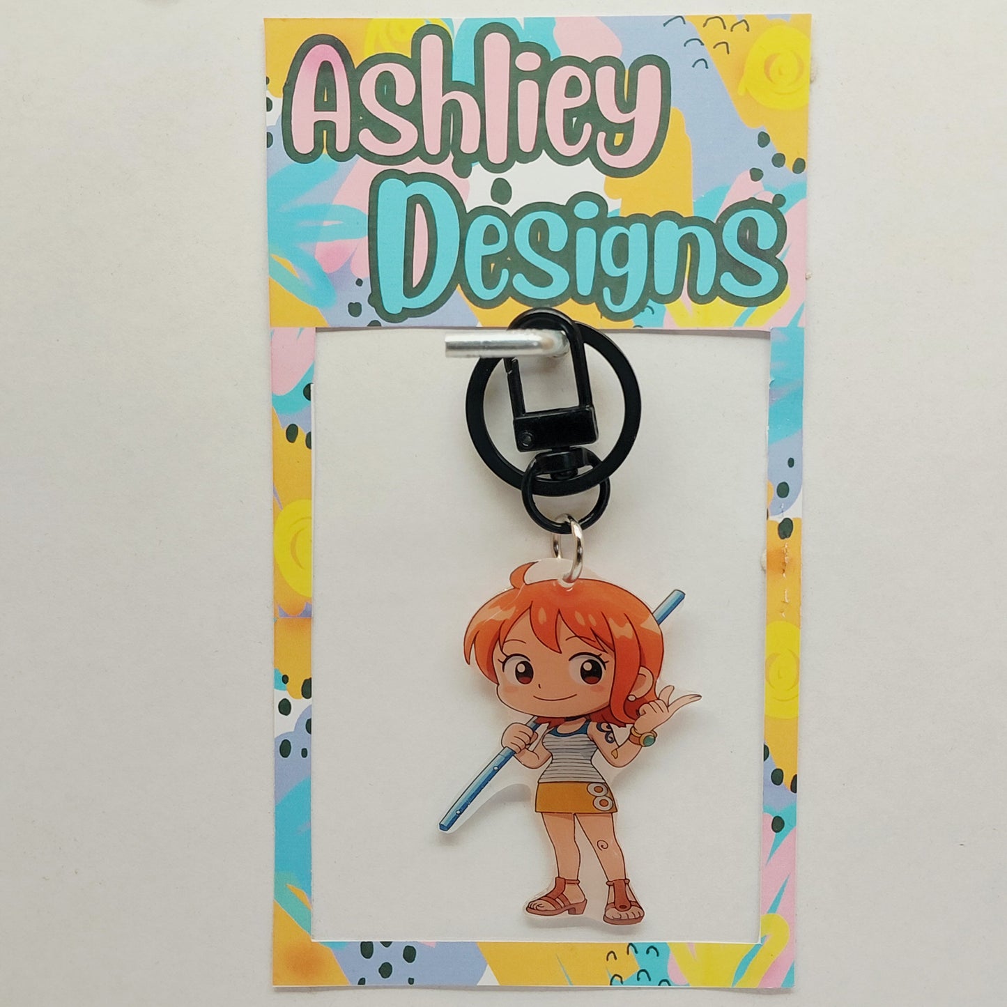 One Piece Keyring/Bag Tags