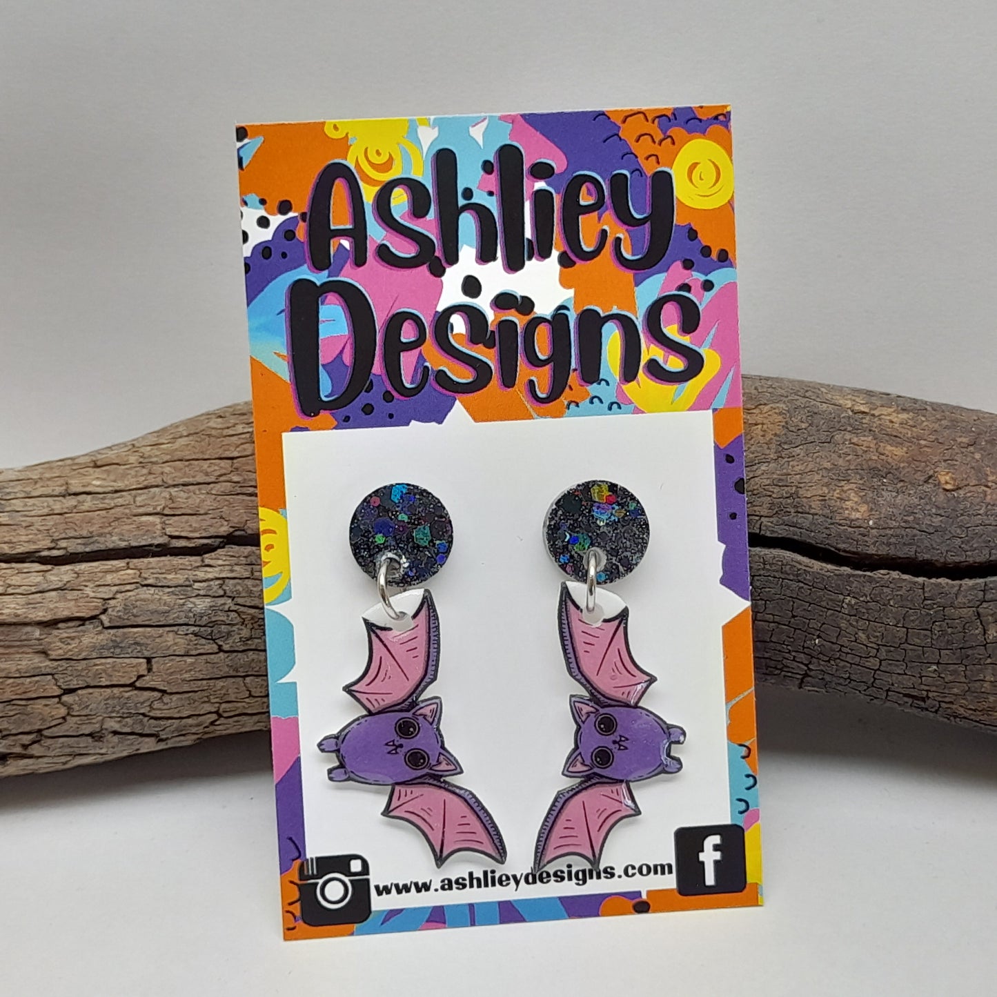 Bat Dangle Earrings