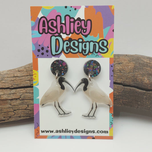 Bin Chicken Dangle Earrings