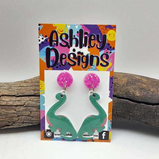 Dinosaur Dangle Earrings