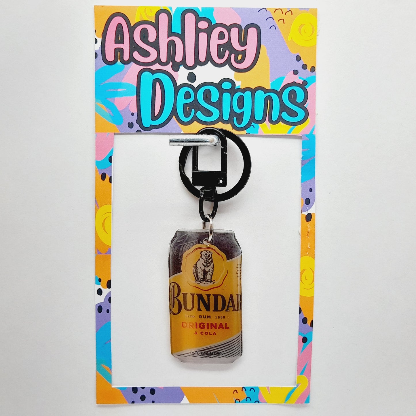 Alcohol Drink Keyring/Bag Tag
