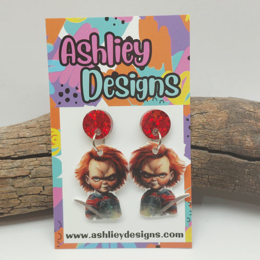 Horror Theme Dangle Earrings