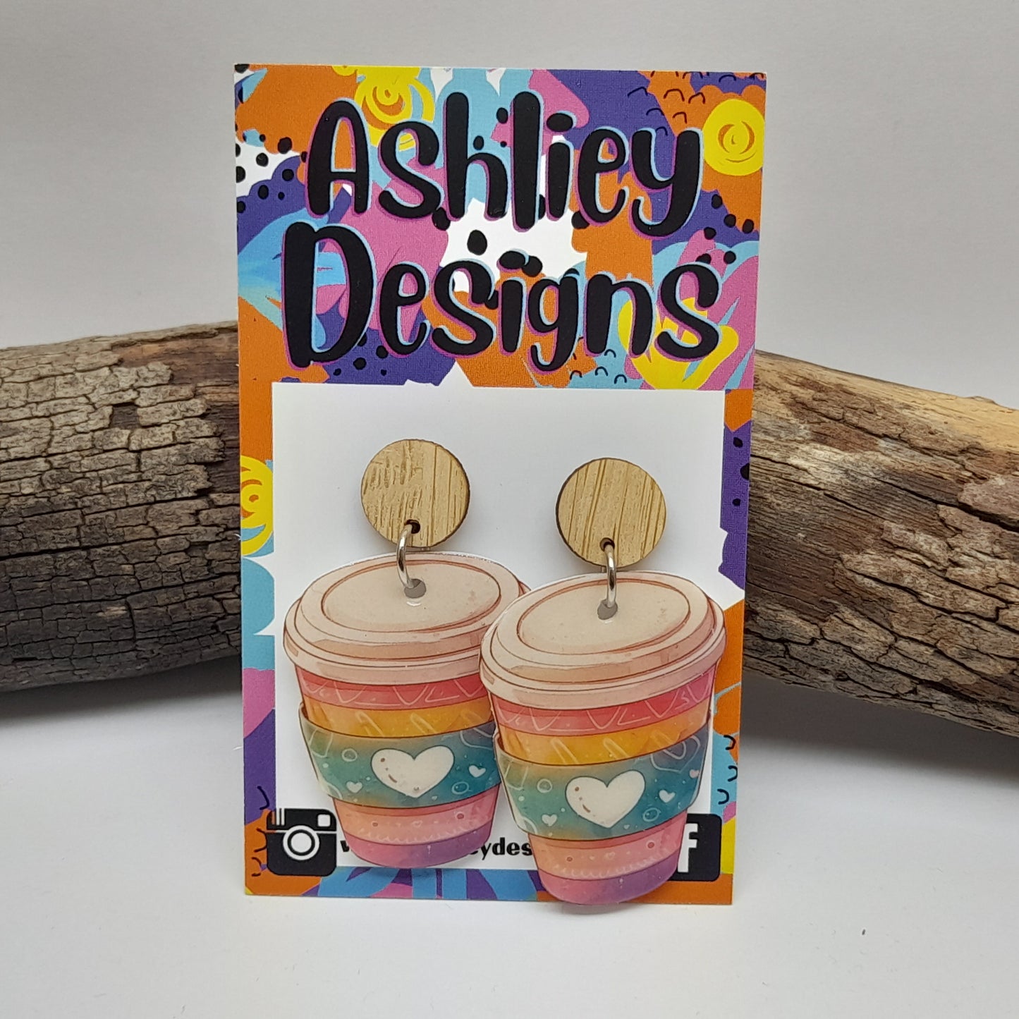 Coffee Dangle Earrings