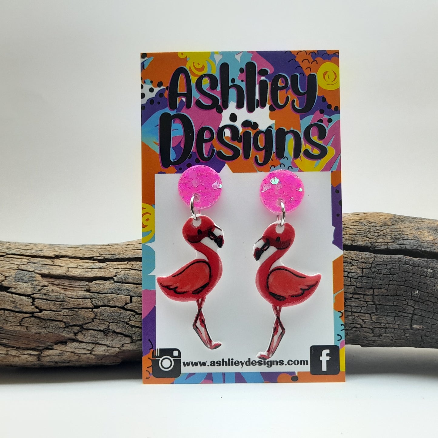 Flamingo Dangle Earrings