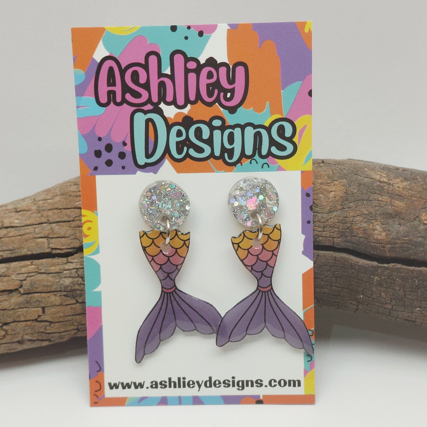 Mermaid Tail Dangle Earrings