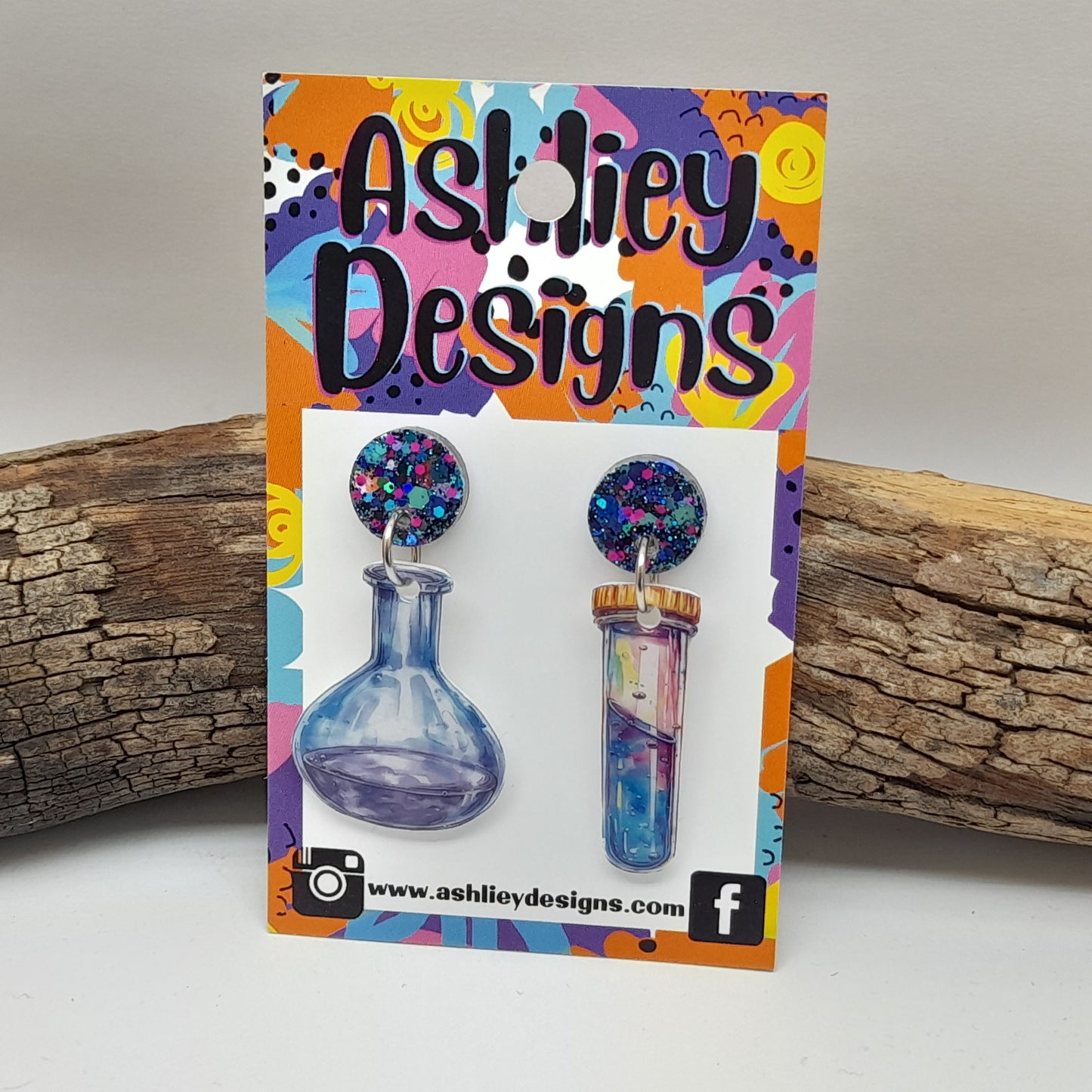 Science Dangle Earrings