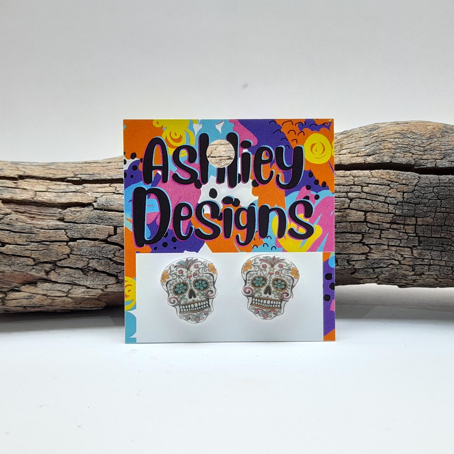 Sugar Skull Studs