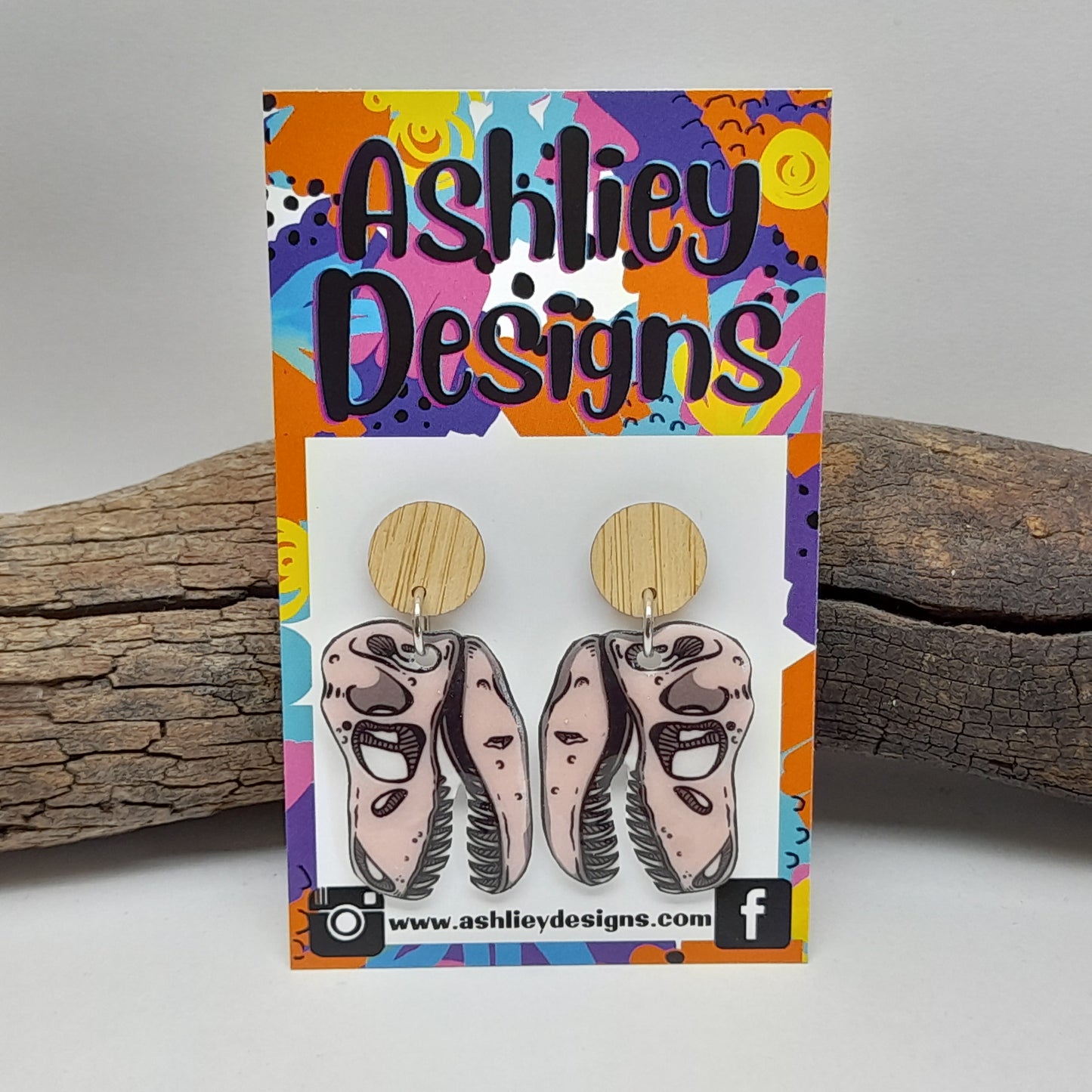 Dinosaur Dangle Earrings