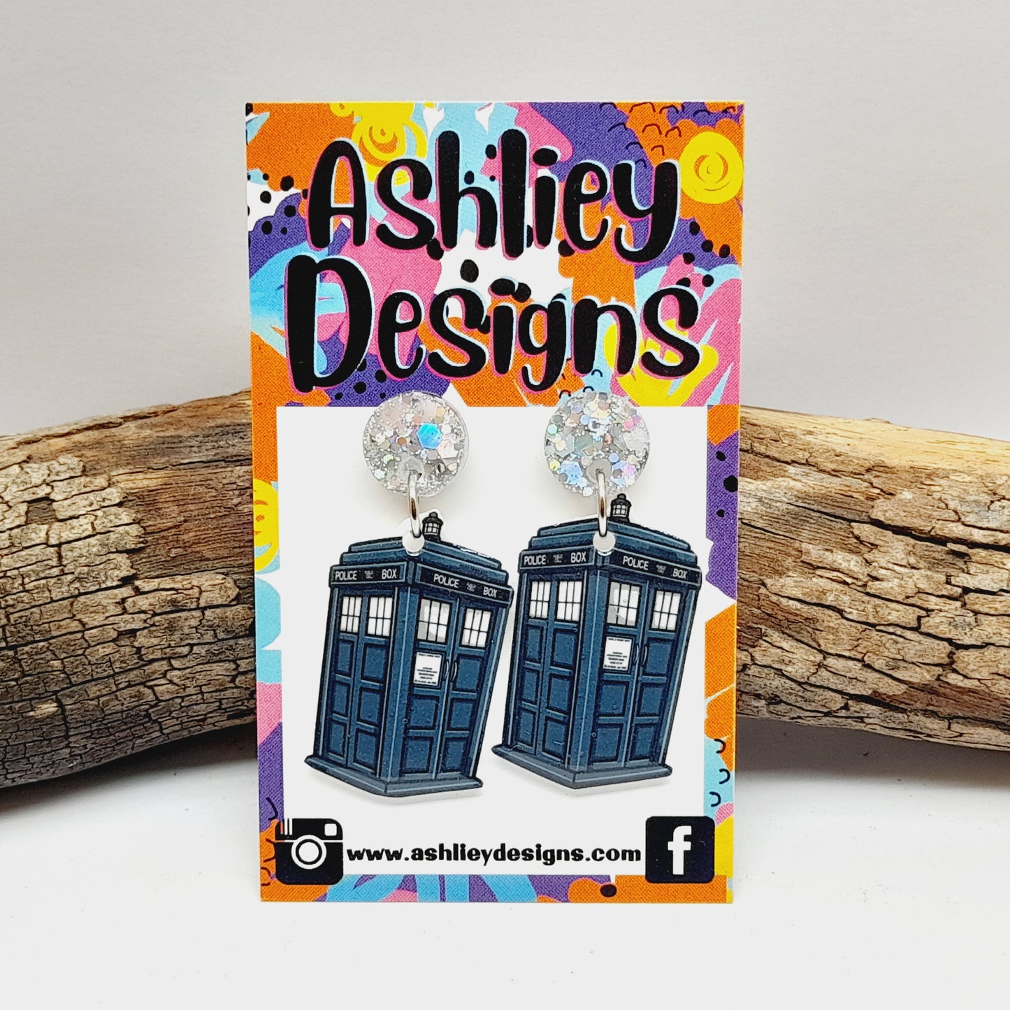 Tardis Dangle Earrings