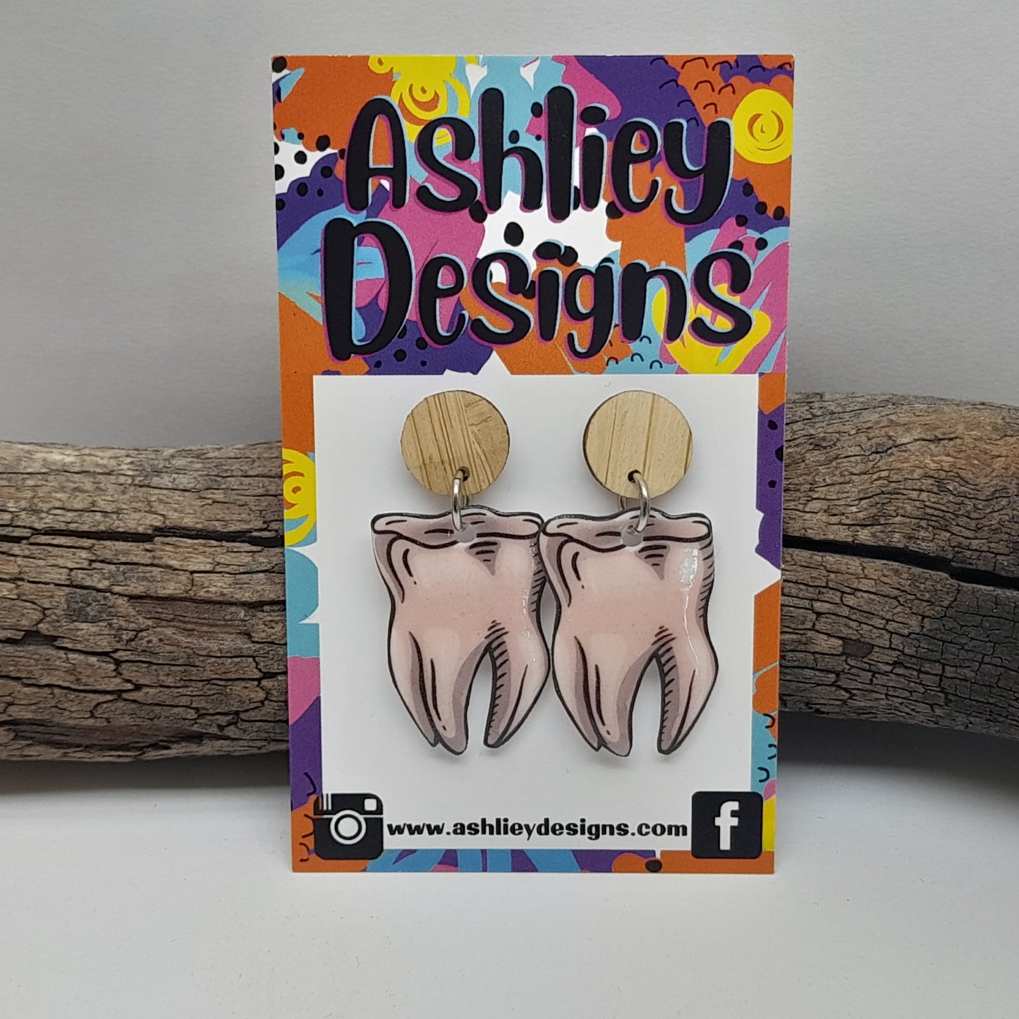 Tooth Dangle Earrings