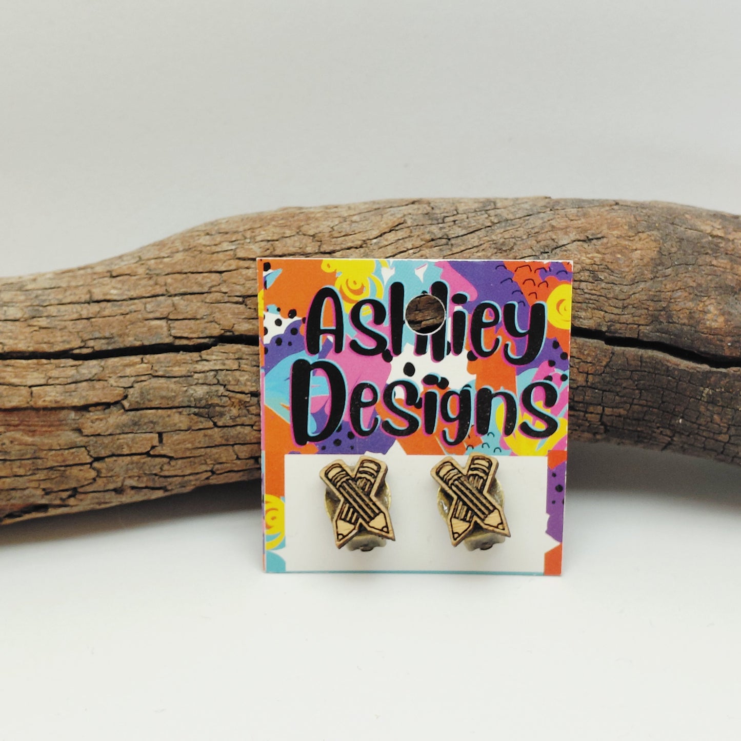 Wood Pencil Clip-ons