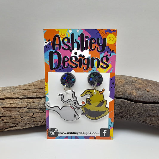 Nightmare Before Christmas Dangle Earrings