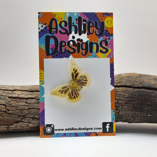 Mirror Butterfly Pins