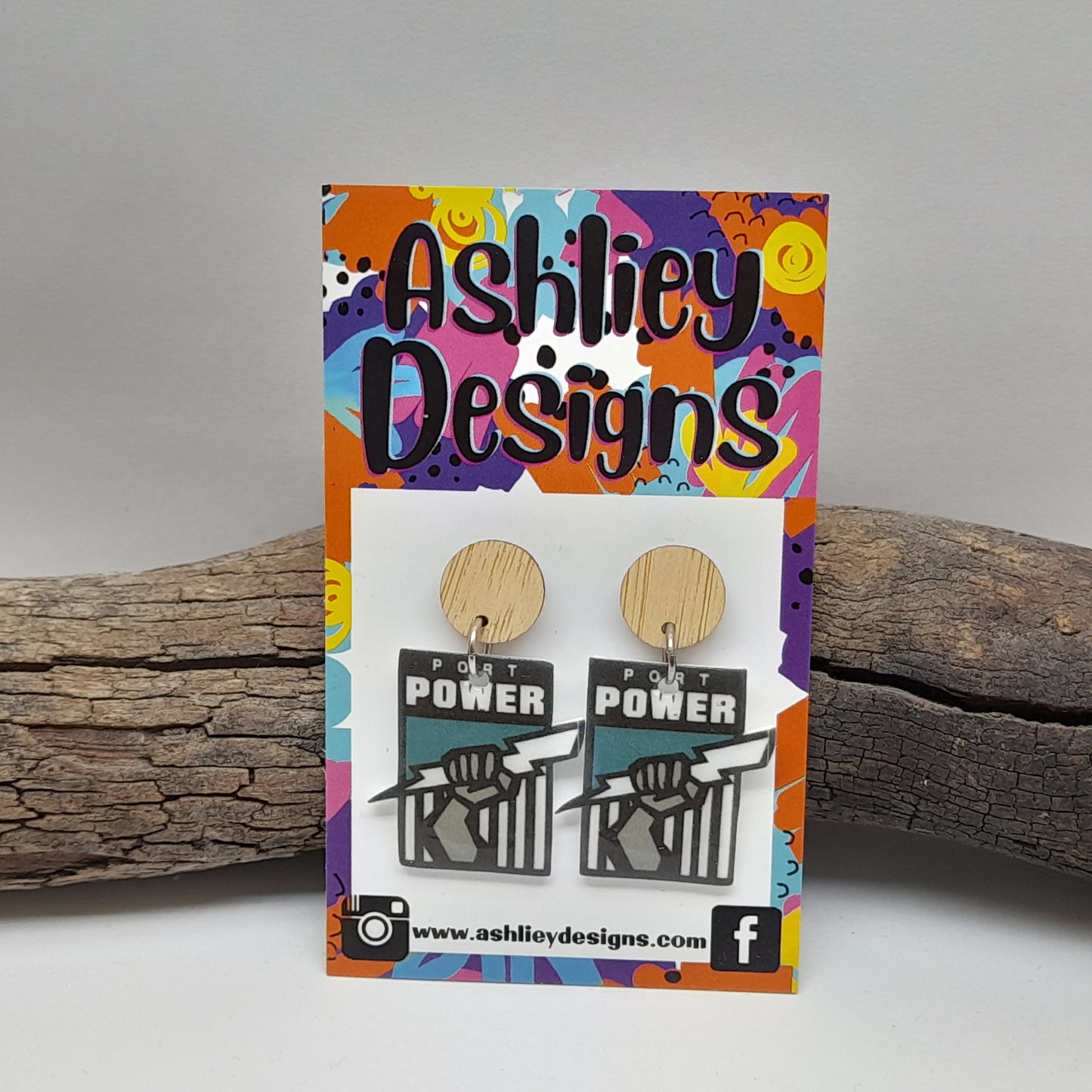 AFL Football Power Dangle Earrings