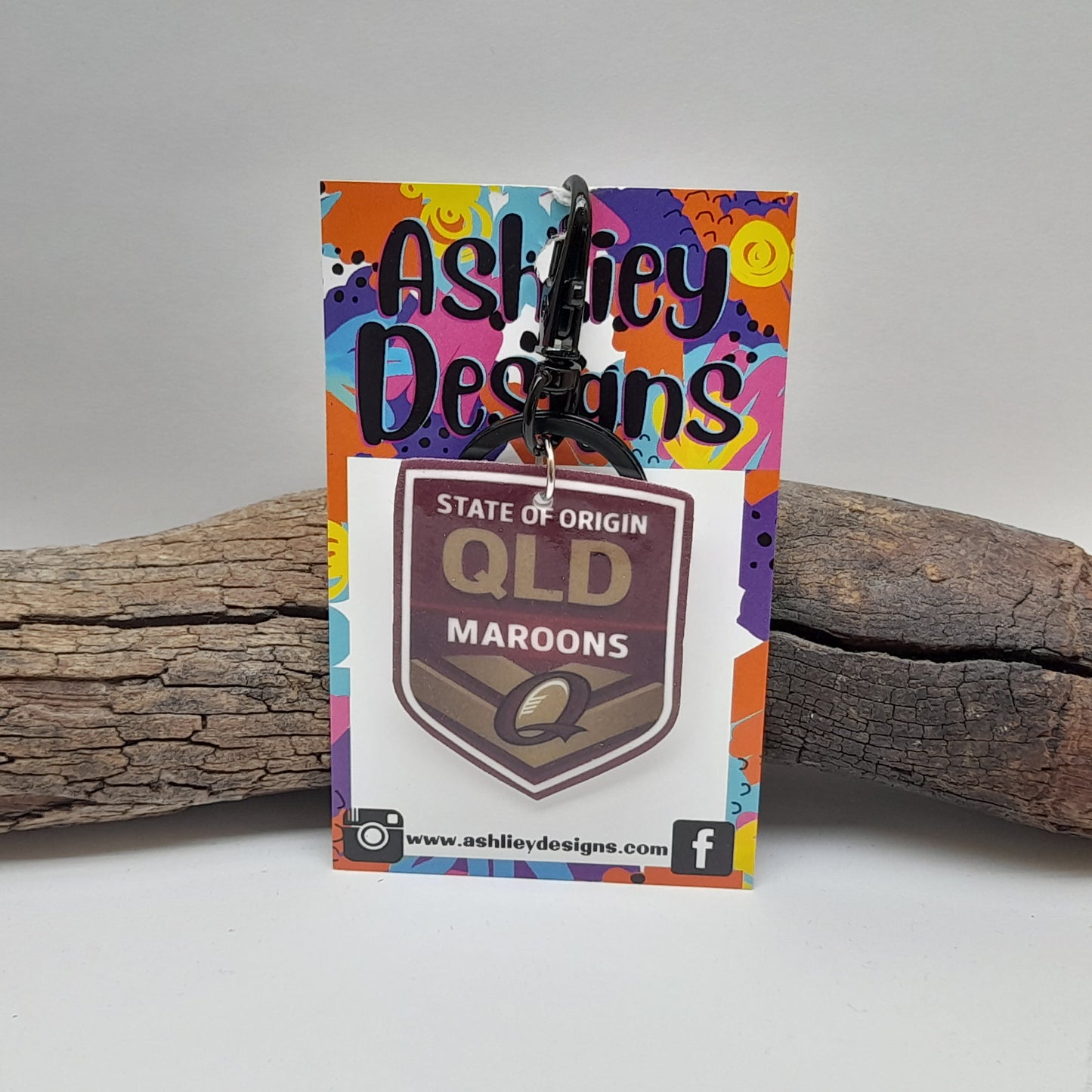 State Of Origin Keyrings/Bag Tag