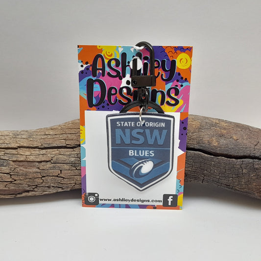 State Of Origin Keyrings/Bag Tag