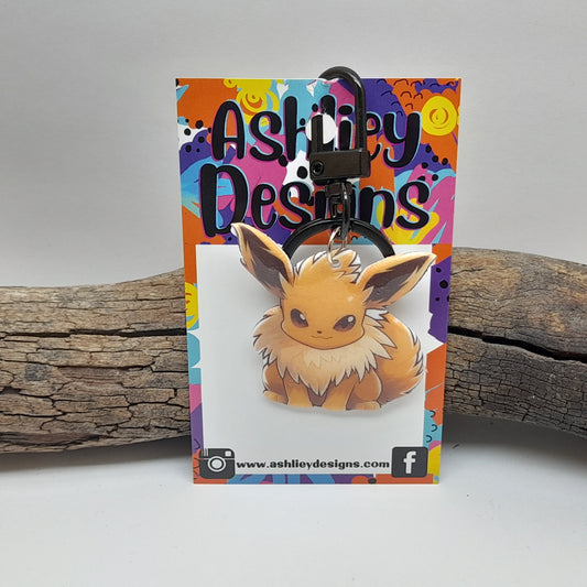 Eevee Evolution Keyring/Bag Tag