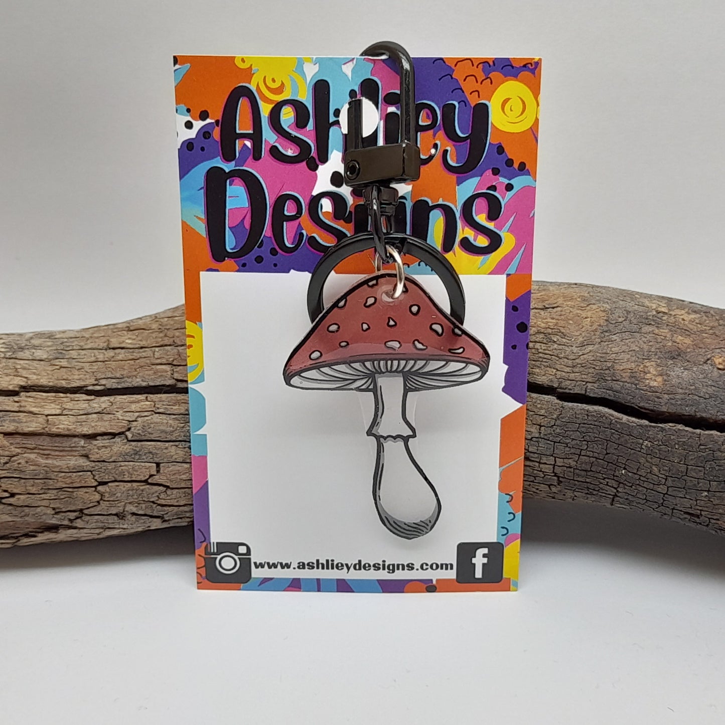 Mushroom Keyring/Bag Tag