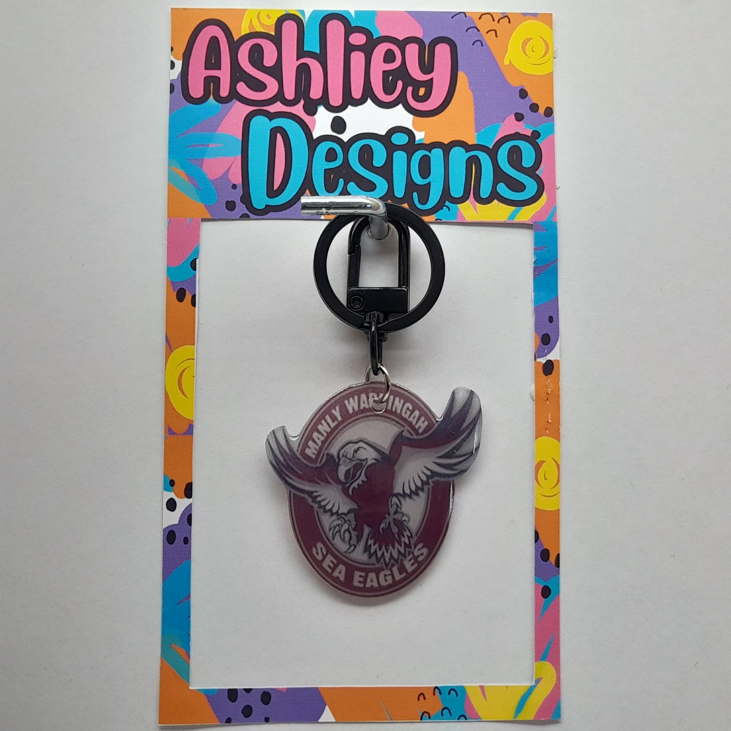 NRL Football Keyrings/Bag Tag