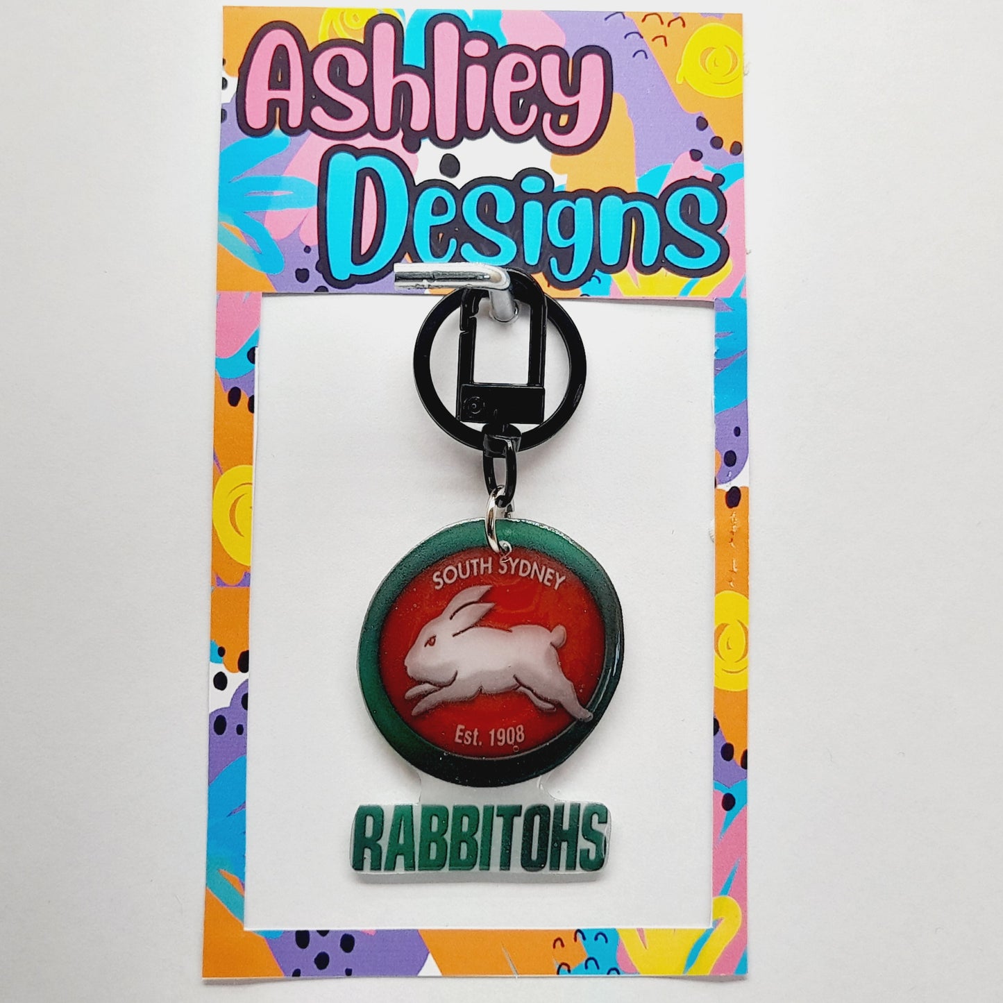 NRL Football Keyrings/Bag Tag