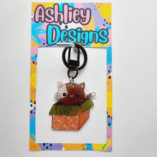 If I Fits I Sits Keyring/Bag Tag