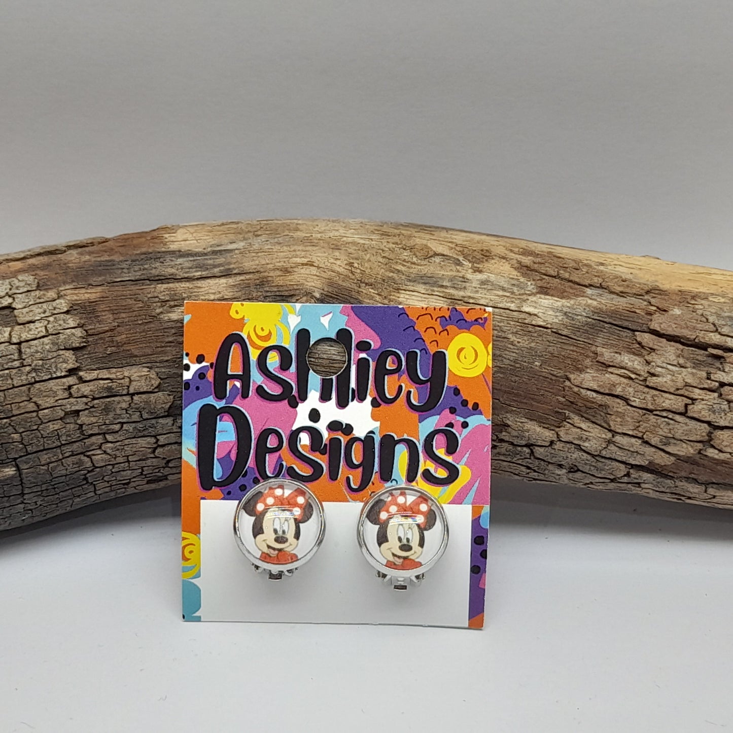 Minni Mouse Glass Clip-ons