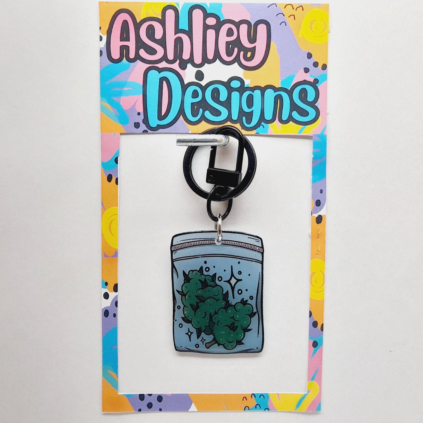 Weed/Pot Keyrings/Bag Tag