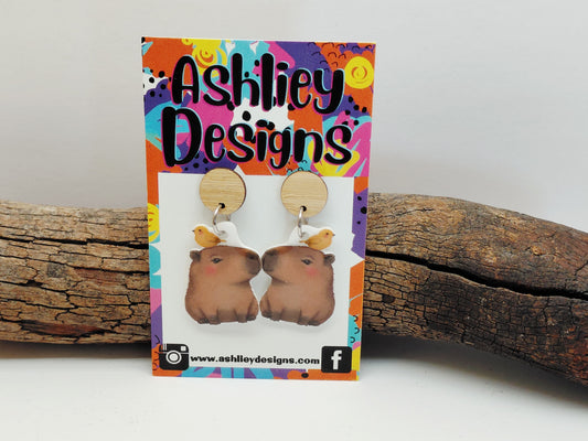 Capybara Dangle Earrings