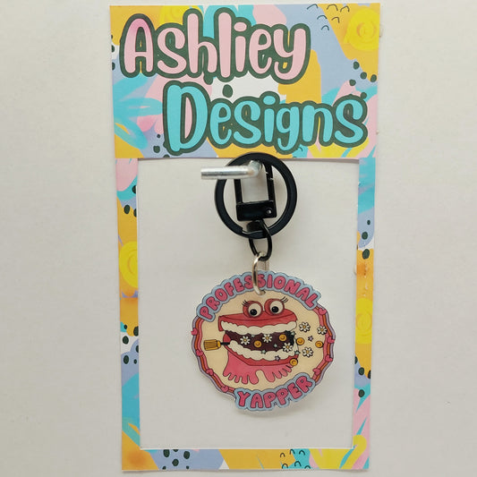 Professional Yapper Keyring/Bag Tag