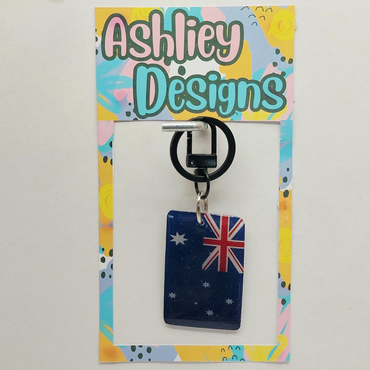 Australian Flag Keyring/Bag Tag