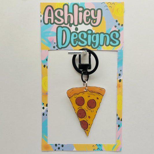 Pizza Keyring/Bag Tag