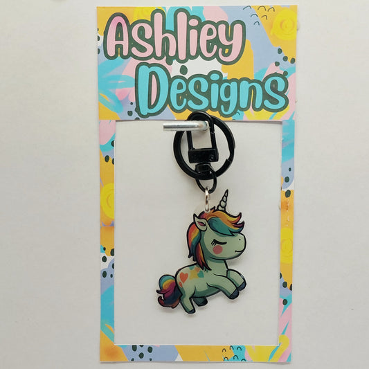 Unicorn Keyring/Bag Tag