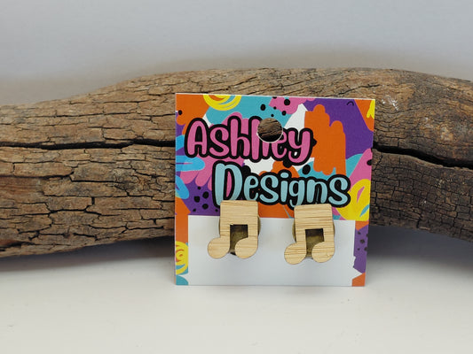 Music Note Clip-on Earrings