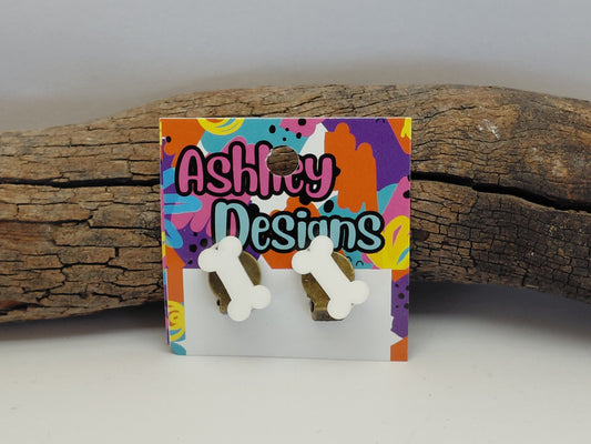 Bone Clip-on Earrings