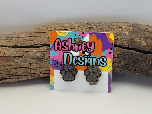 Paw Print Clip-on Earrings