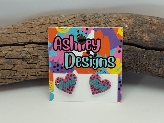Cunt Heart Studs