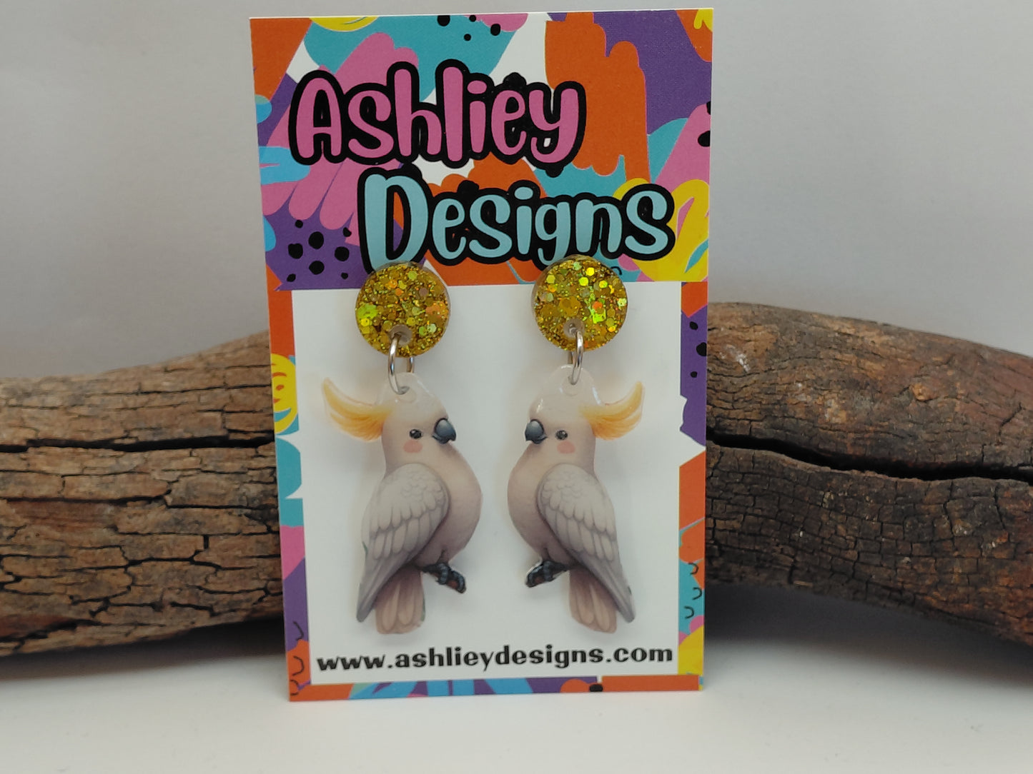 Cockatoo Dangle Earrings