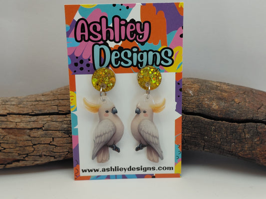 Cockatoo Dangle Earrings
