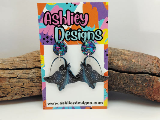 Stingray Dangle Earrings