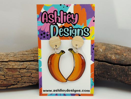 Banana Dangle Earrings