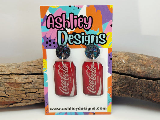Coke Can Dangle Earrings
