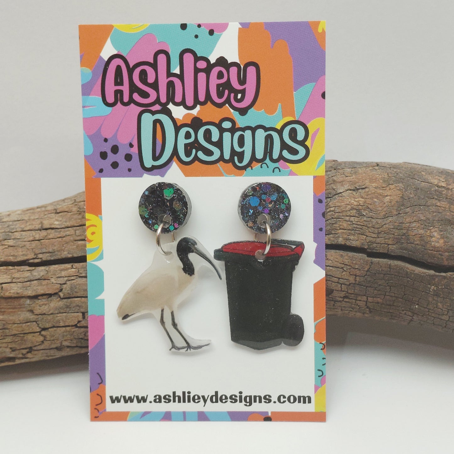 Bin Chicken Dangle Earrings