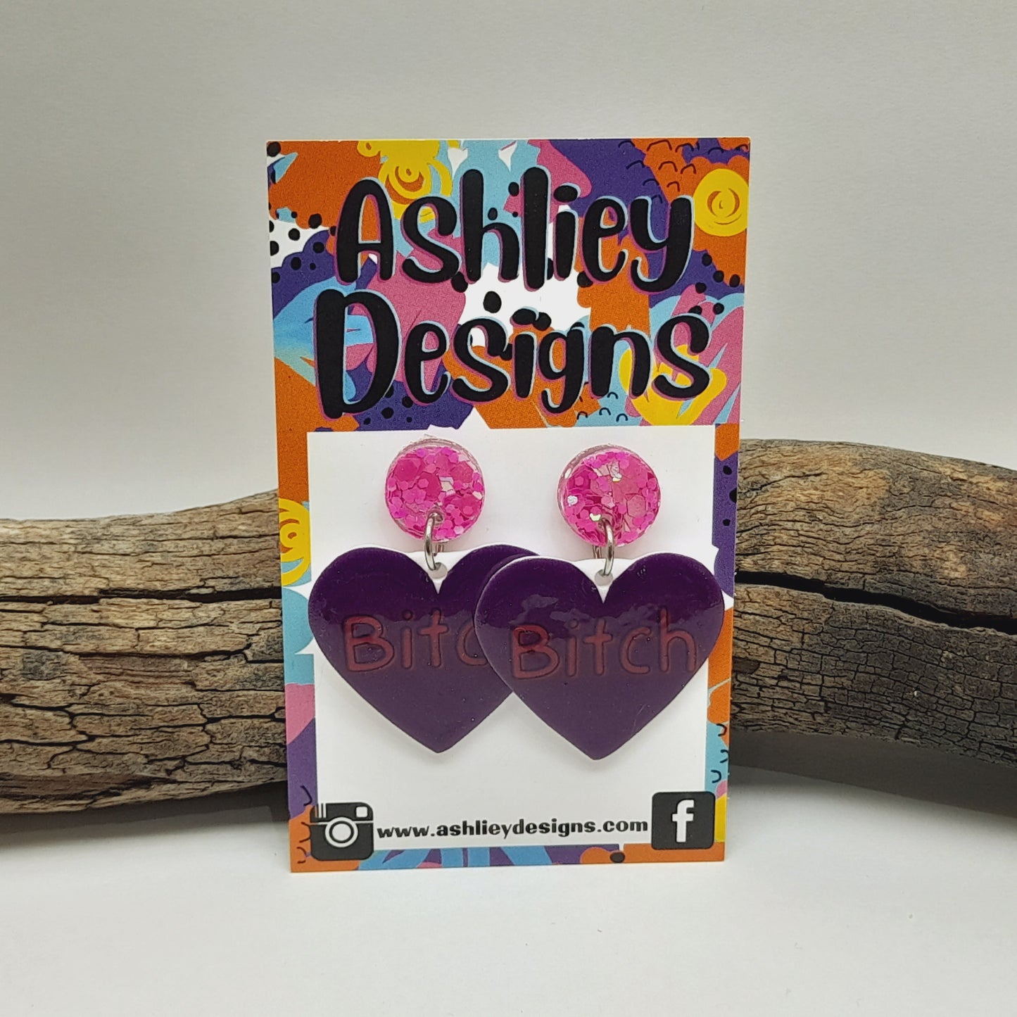 Bitch Dangle Earrings