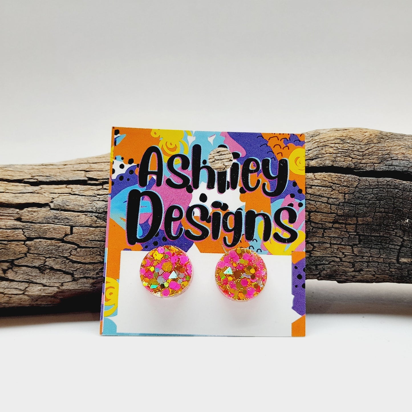 Large Bollywood Glitter Studs