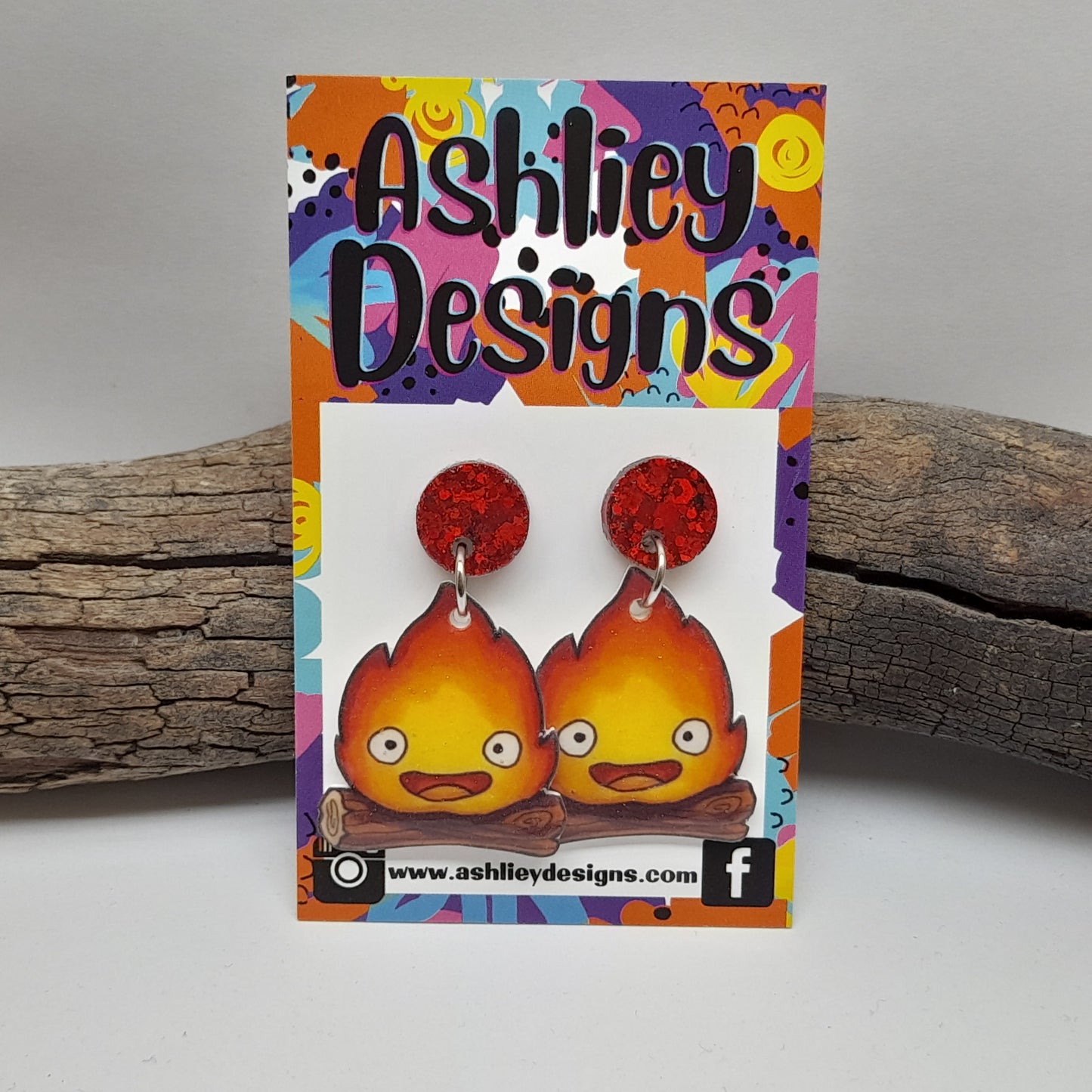 Calcifer Dangle Earrings