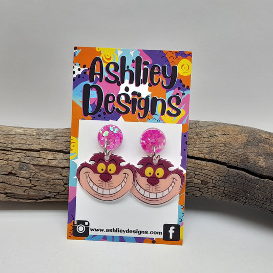 Alice In Wonderland Dangle Earrings