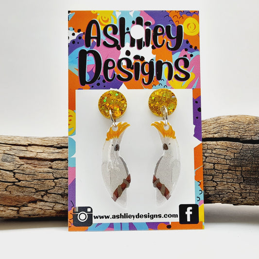 Cockatoo Dangle Earrings