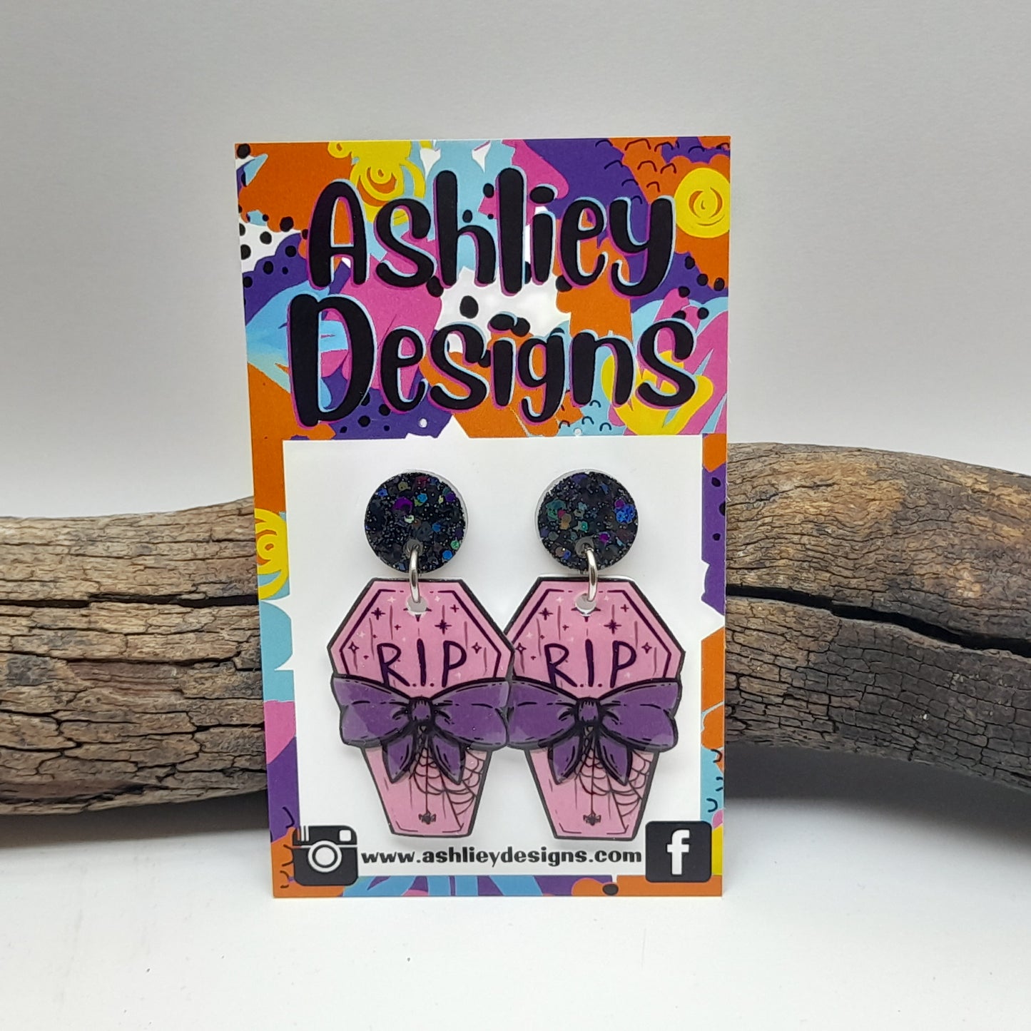 Coffin Dangle Earrings